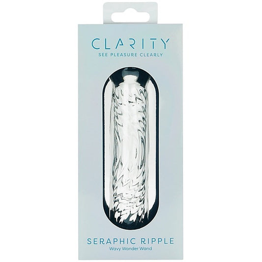 Seraphic Ripple Borosilicate Glass Dildo - Glass Sex Toys