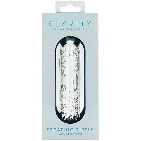 Creative Conceptions Glass Dildo Seraphic Ripple Textured G Spot - Glass Sex Toys