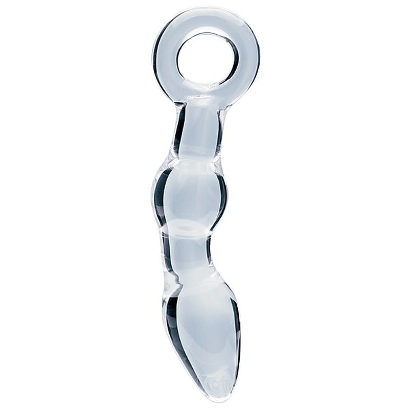 Creative Conceptions Glass Dildo Utopian Mystique Ribbed Design - Glass Sex Toys