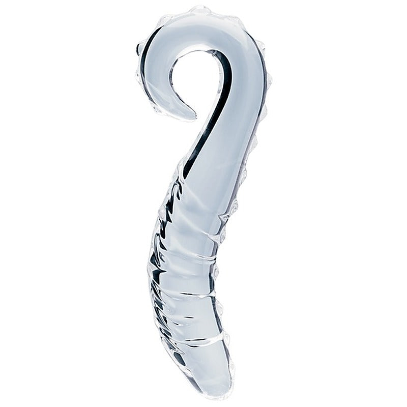 Creative Conceptions Glass Dildo Heras Tempest Curved G Spot Stimulation - Glass Sex Toys