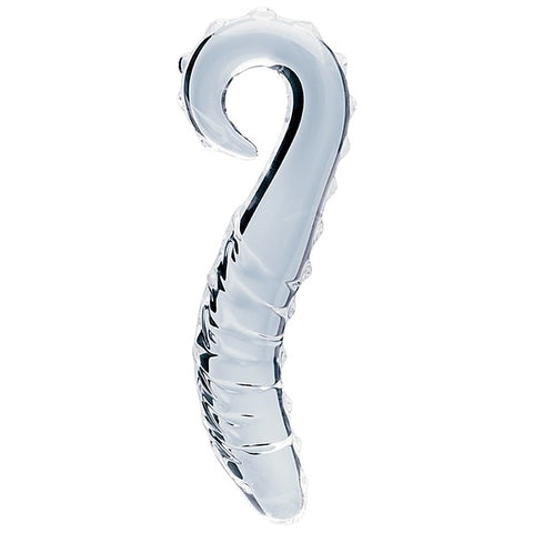 Creative Conceptions Glass Dildo Heras Tempest Curved G Spot Stimulation - Glass Sex Toys