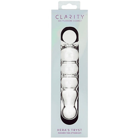 Creative Conceptions Glass Dildo Heras Tryst Curved G Spot Stimulation - Glass Sex Toys
