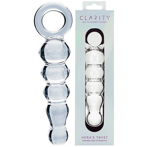 Creative Conceptions Glass Dildo Heras Tryst Curved G Spot Stimulation - Glass Sex Toys