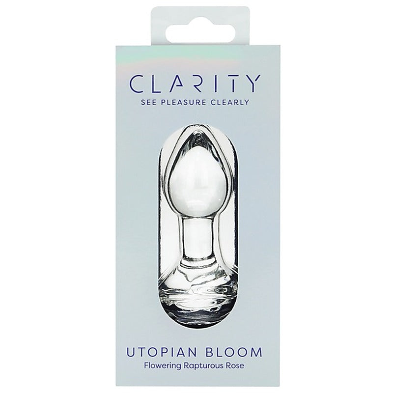Creative Conceptions Glass Dildo Utopian Bloom Handcrafted Butt Plug - Glass Sex Toys