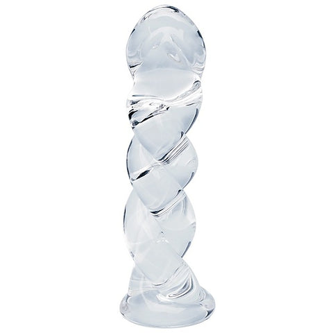 Creative Conceptions Glass Dildo Seraphic Braid Spiral Ridged Design - Glass Sex Toys