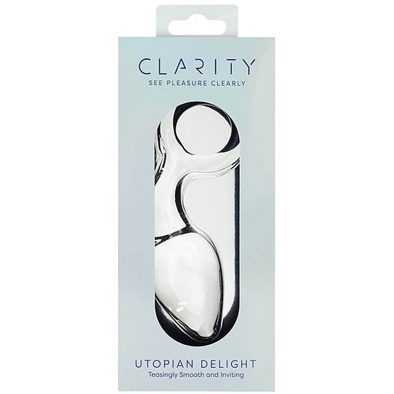 Creative Conceptions Glass Dildo Utopian Delight Handcrafted Butt Plug - Glass Sex Toys