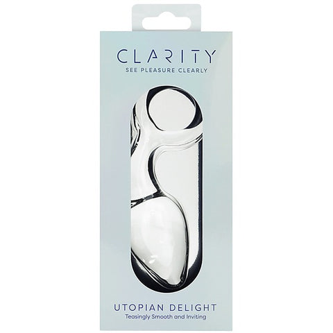 Creative Conceptions Glass Dildo Utopian Delight Handcrafted Butt Plug - Glass Sex Toys