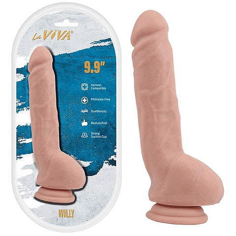Willy 9.9 Inch Realistic Dildo by La Viva - Realistic Dildos