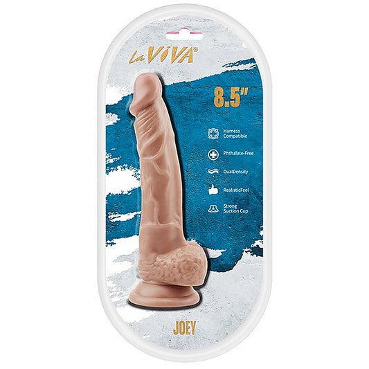 Joey 8.5 Inch Realistic Feel Dildo by La Viva - Realistic Dildos