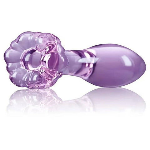 Crystal Flower Glass Butt Plug by NS Novelties - Butt Plugs