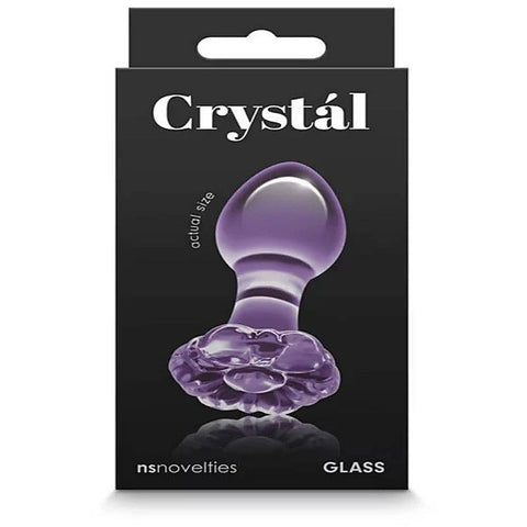 Crystal Flower Glass Butt Plug by NS Novelties - Butt Plugs