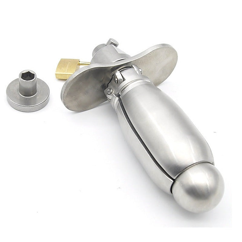 BDStyle Deluxe Locking Chastity Anal Plug - Butt Plugs