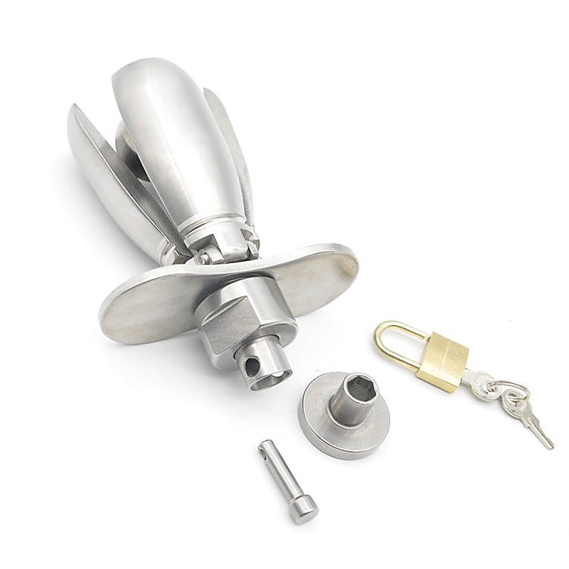 BDStyle Deluxe Locking Chastity Anal Plug - Butt Plugs