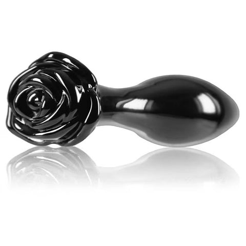 NS Novelties Crystal Rose Glass Anal Plug - Butt Plugs