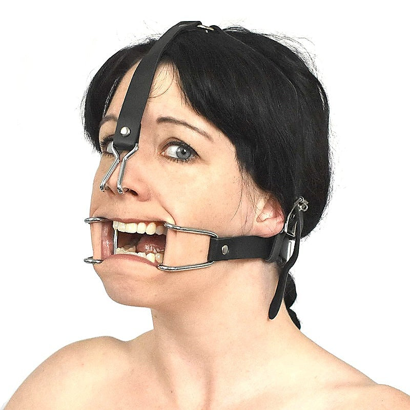 Hook Claw Mouth Spreader & Nose Hook by BDStyle - Bondage Gags and Bits