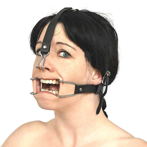 Hook Claw Mouth Spreader & Nose Hook by BDStyle - Bondage Gags and Bits