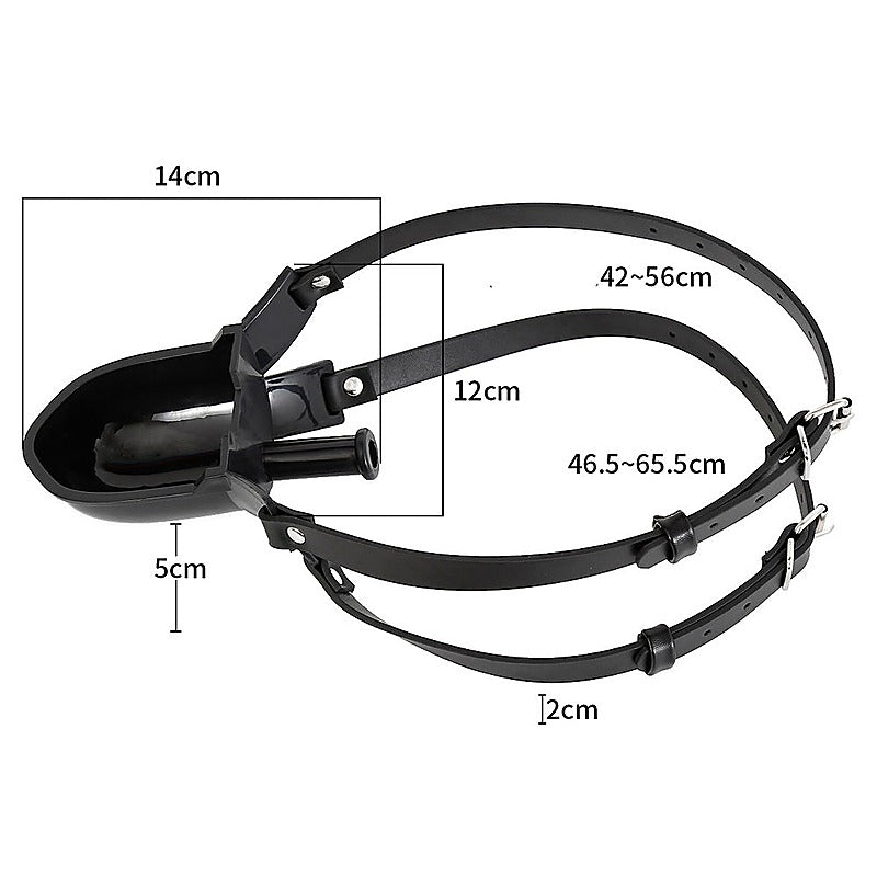 Cup Uro Pissotiere BDSM Play Mouth Gag by BDStyle - Bondage Gags and Bits