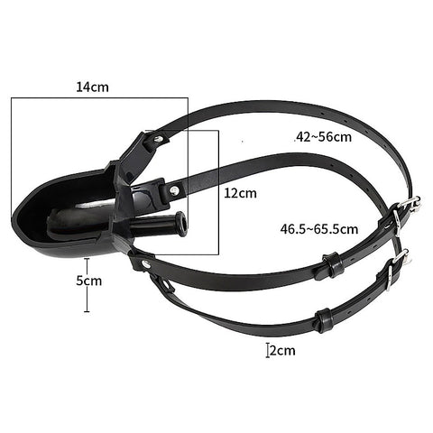 Cup Uro Pissotiere BDSM Play Mouth Gag by BDStyle - Bondage Gags and Bits
