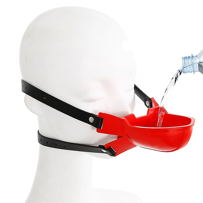 Cup Uro Pissotiere BDSM Play Mouth Gag by BDStyle - Bondage Gags and Bits