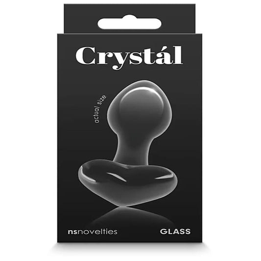 Crystal Heart Glass Butt Plug by NS Novelties - Butt Plugs