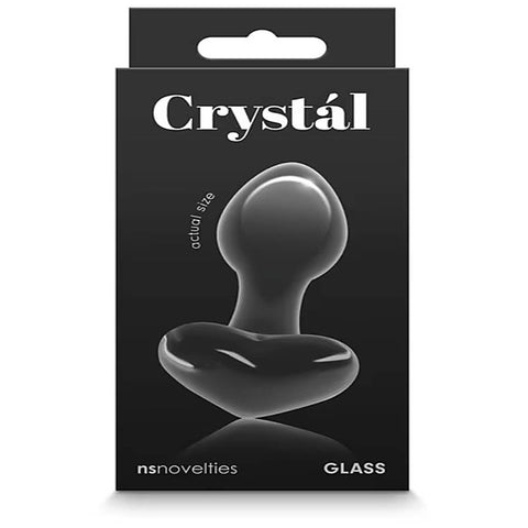 Crystal Heart Glass Butt Plug by NS Novelties - Butt Plugs