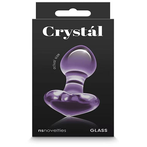 Crystal Heart Glass Butt Plug by NS Novelties - Butt Plugs