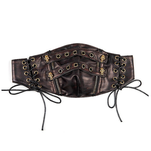 Steampunk Strappy Skull Splice Mask by BDStyle - Masks And Blindfolds
