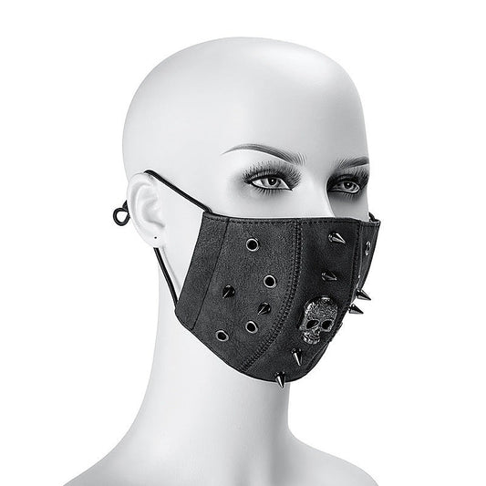 Steampunk Skull Rivets Adjustable Mask by BDStyle - Masks And Blindfolds
