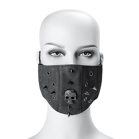 Steampunk Skull Rivets Adjustable Mask by BDStyle - Masks And Blindfolds