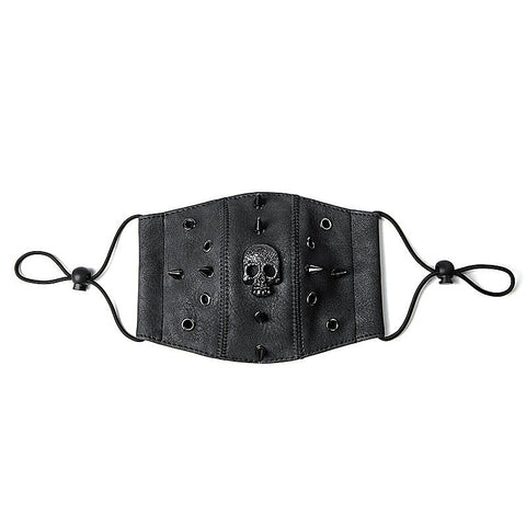Steampunk Skull Rivets Adjustable Mask by BDStyle - Masks And Blindfolds