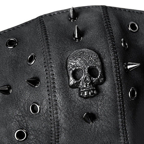 Steampunk Skull Rivets Adjustable Mask by BDStyle - Masks And Blindfolds