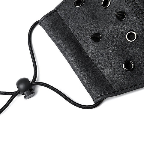 Steampunk Skull Rivets Adjustable Mask by BDStyle - Masks And Blindfolds