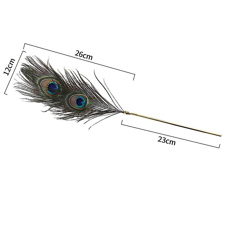Premium Peacock Feather Tickler by BDStyle - Ticklers