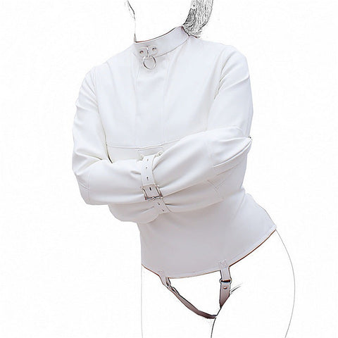 Premium Leather Straight Jacket by BDStyle - Her Fetish