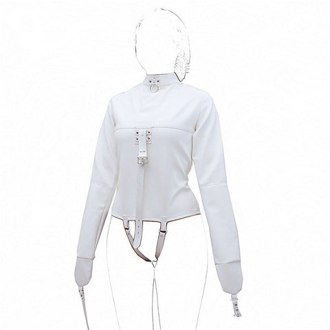 Premium Leather Straight Jacket by BDStyle - Her Fetish