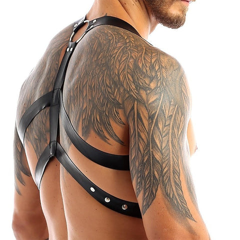 Chest Harness Punk Costume Straps with O-Rings by BDStyle - Cuffs And Restraints