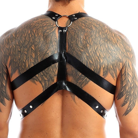 Chest Harness Punk Costume Straps with O-Rings by BDStyle - Cuffs And Restraints