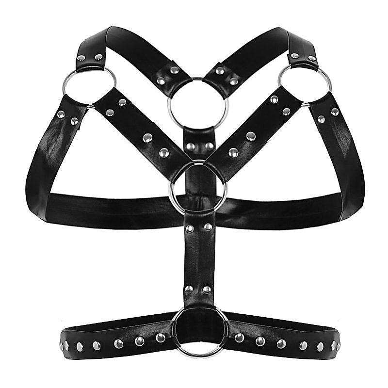 Chest Harness Punk Costume Straps with O-Rings by BDStyle - Cuffs And Restraints