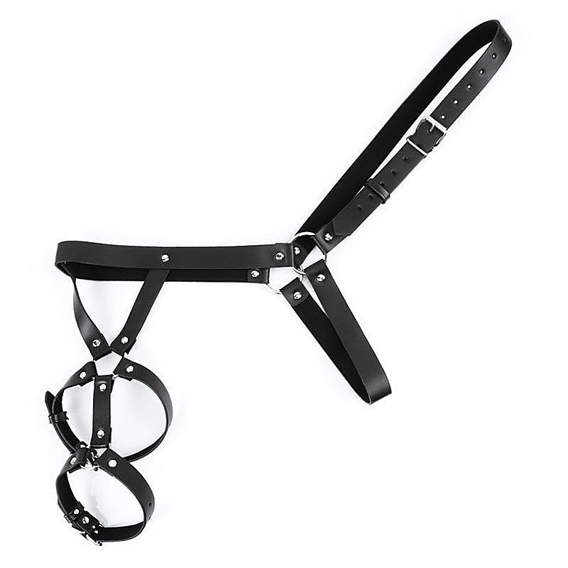 One Shoulder Strap Body Chest Half Harness Belt by BDStyle - Cuffs And Restraints