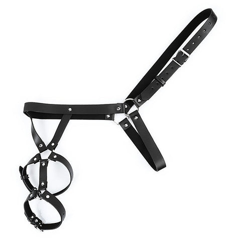 One Shoulder Strap Body Chest Half Harness Belt by BDStyle - Cuffs And Restraints