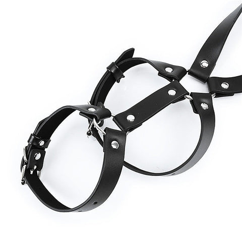 One Shoulder Strap Body Chest Half Harness Belt by BDStyle - Cuffs And Restraints