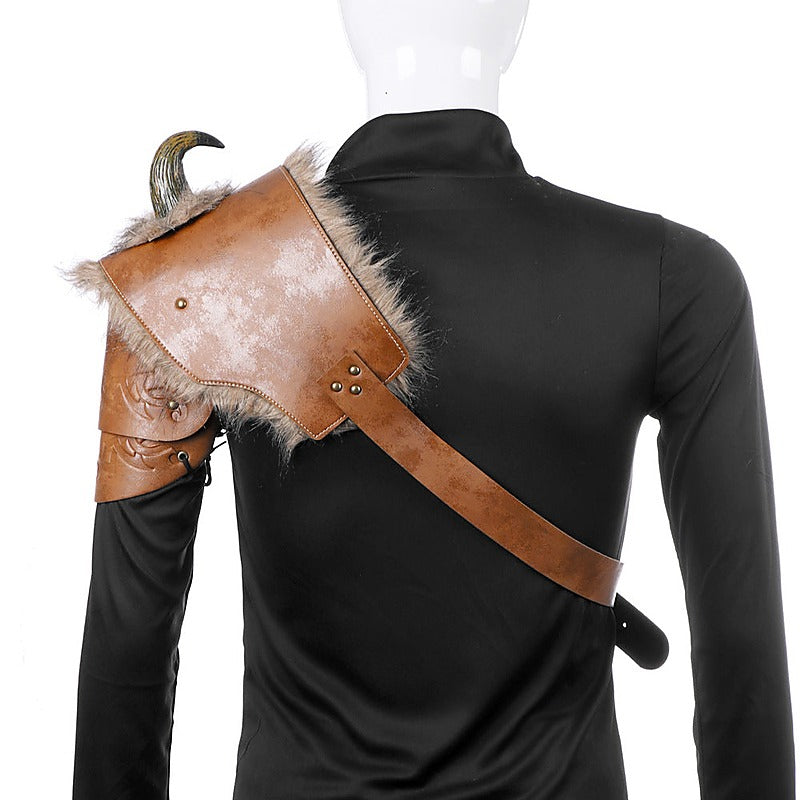 Mens Horned Shoulder Armor Fetish Wear by BDStyle - Cuffs And Restraints