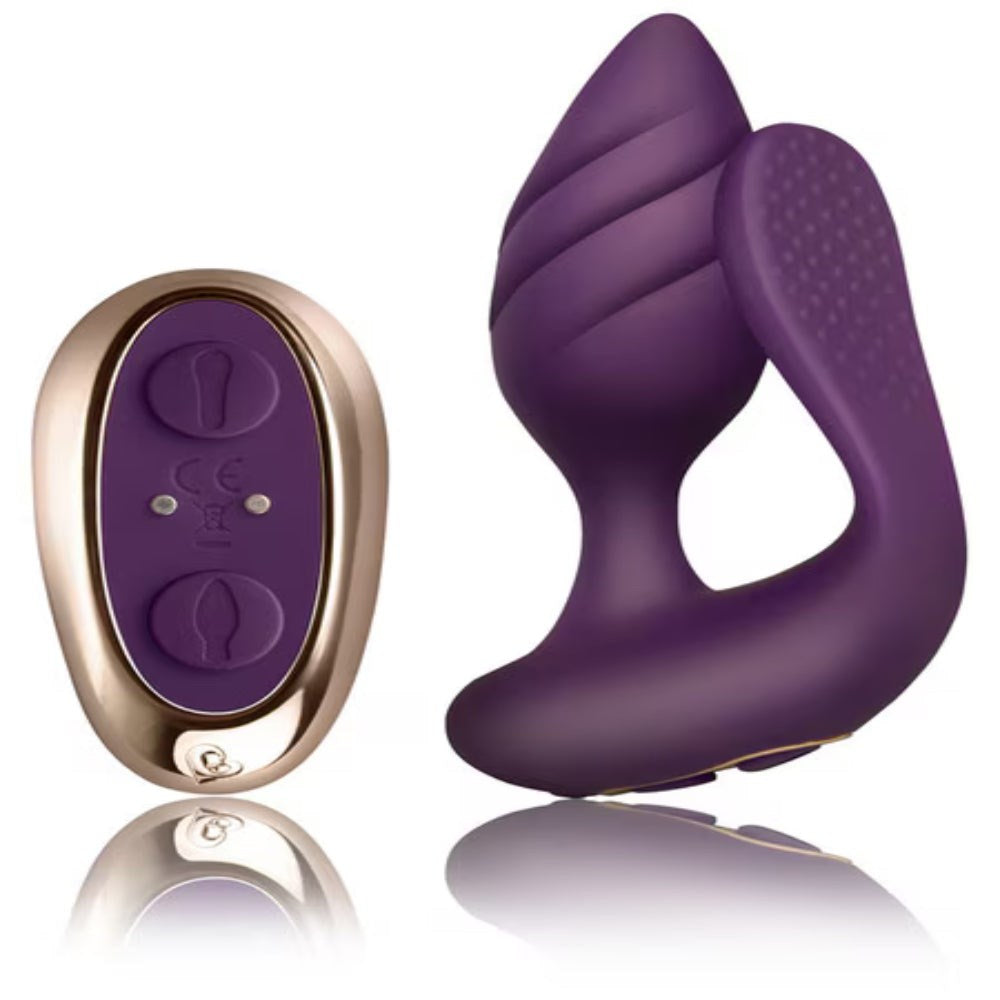 Rocks Off Cocktail Double Stimulation Butt Plug with Dual Motor Technology - - Butt Plugs