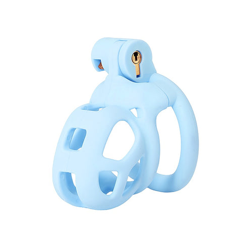 Micro Cock Cage 4 Interchangeable Rings by Love In Leather - Male Chastity