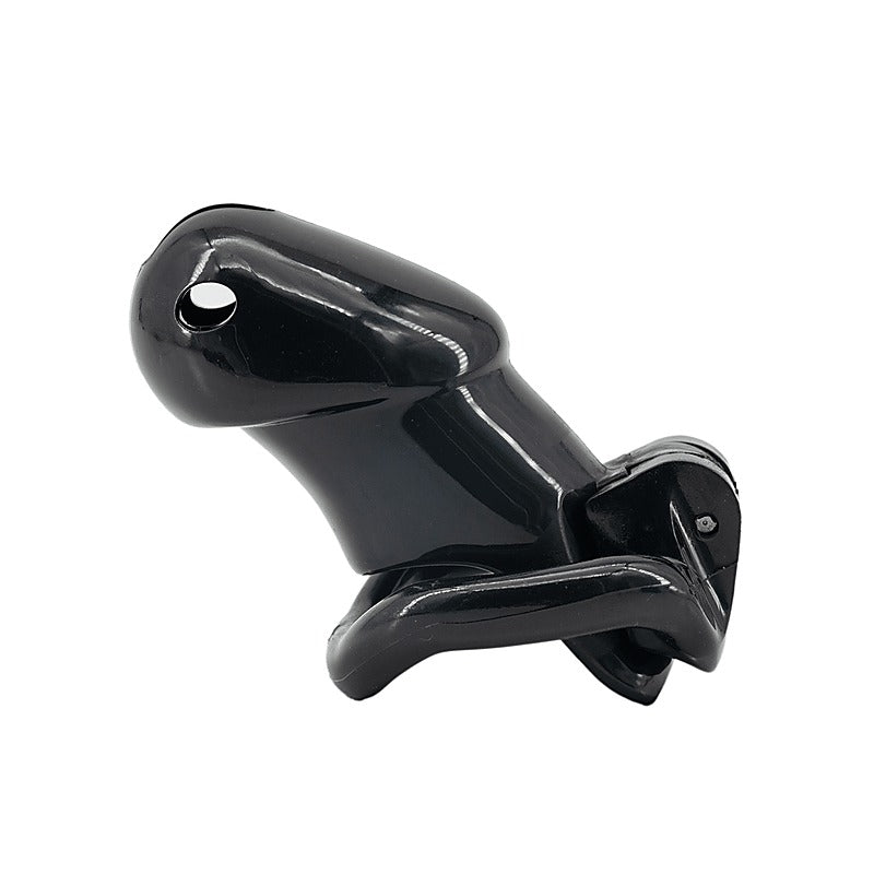 Resin Male Chastity Cage Black by Love In Leather - Male Chastity
