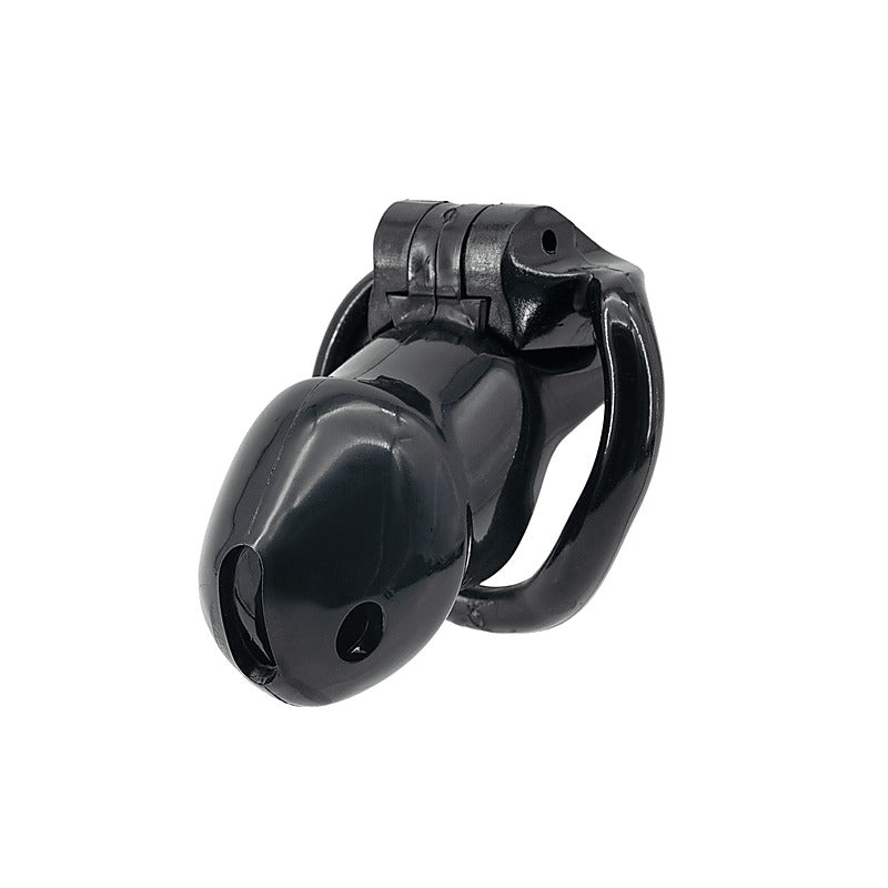 Resin Male Chastity Cage Black by Love In Leather - Male Chastity