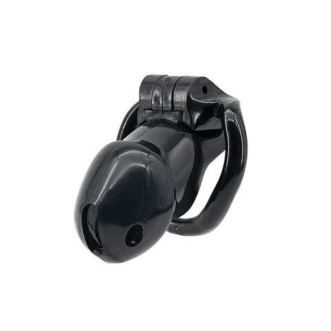 Resin Male Chastity Cage Black by Love In Leather - Male Chastity
