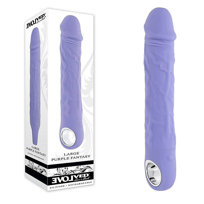 LARGE PURPLE FANTASY USB Rechargeable Vibrator by Evolved - G-Spot Vibrators