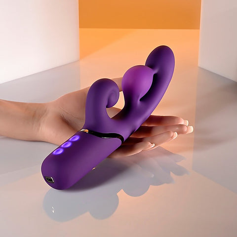Pleasure Puff Rechargeable Inflatable Rabbit Vibe by Evolved - Rabbit Vibrators