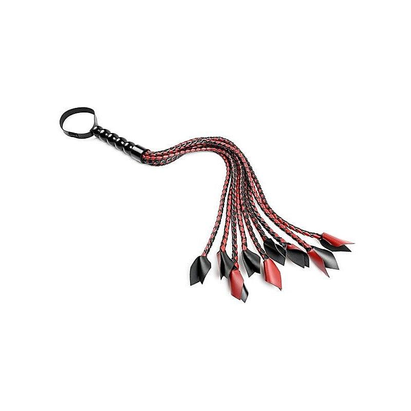 Saffron Braided Flogger by Sportsheets - Whips And Crops